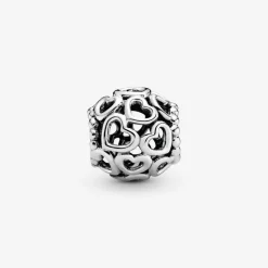 Pandora Charm Argent Parsemé de Cœurs Moments | Femme Charms