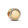 Pandora Charm Bouton Scintillant Gravable | Femme Charms