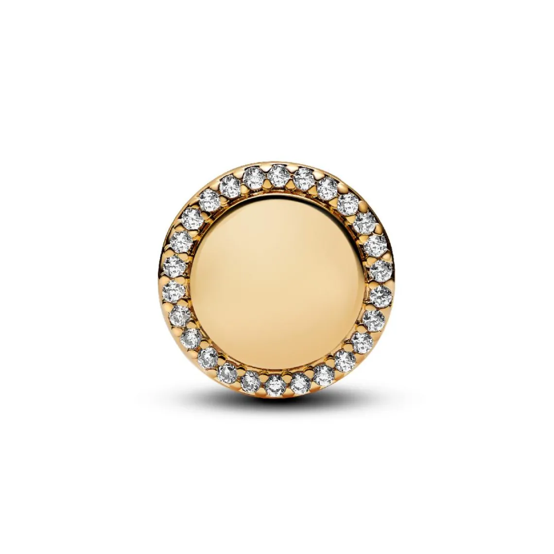 Pandora Charm Bouton Scintillant Gravable | Femme Charms