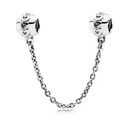 Pandora Charm Chaîne de Confort Argent Couronne de Cœurs Moments | Femme Charms