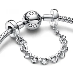 Pandora Charm Chaîne de Confort Frise de Cœurs | Femme Charms