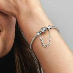 Pandora Charm Chaîne de Confort Frise de Cœurs | Femme Charms