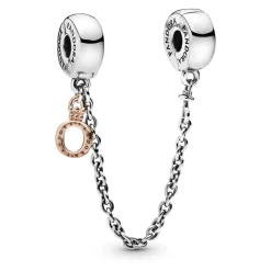 Pandora Charm Chaîne de Confort Signature O Couronné Pendant | Femme Charms