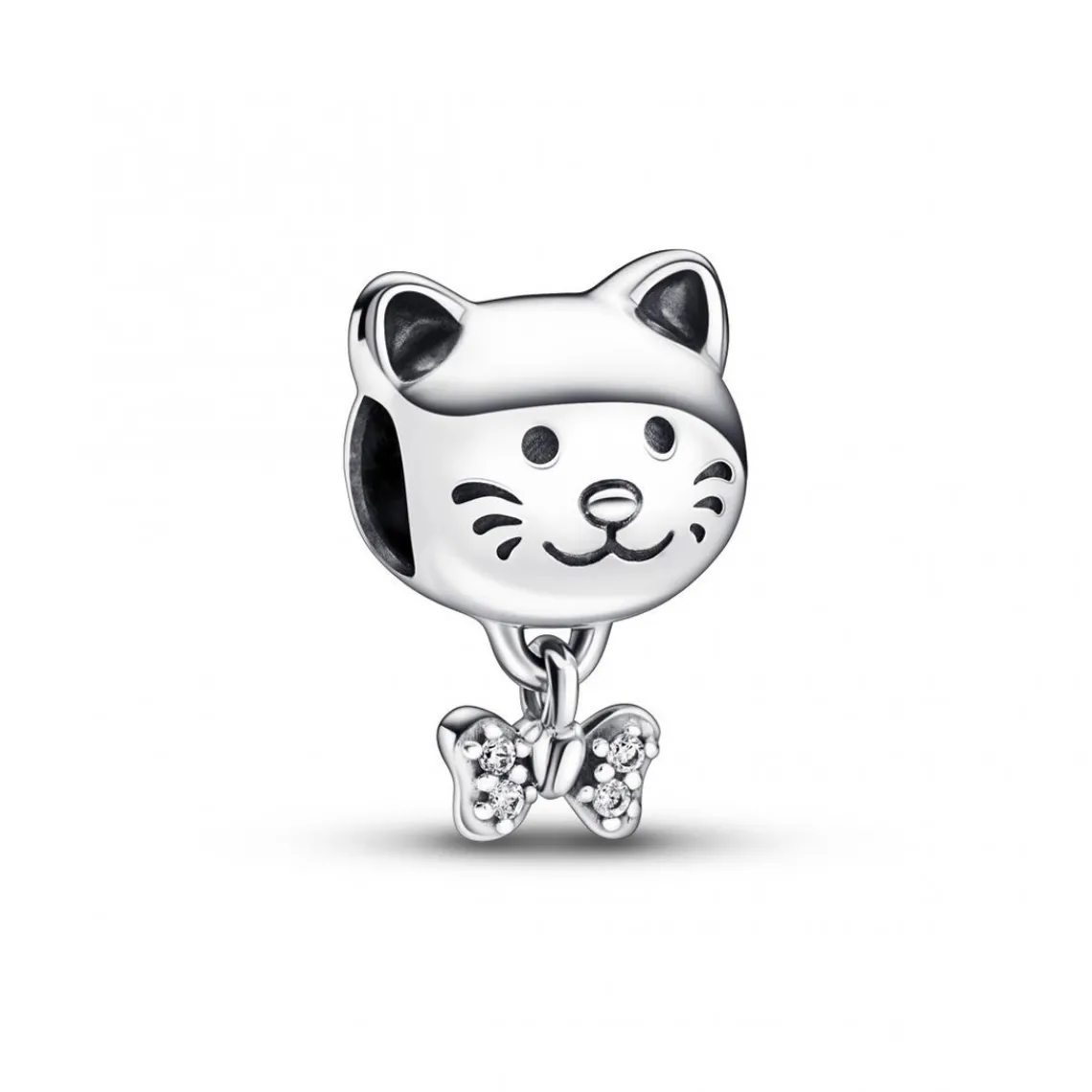 Pandora Charm chat et nœud scintillant | Femme Charms
