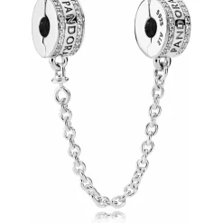 Pandora Charm Clip Chaîne de Confort Signature Argent 925/1000ᵉ | Femme Charms