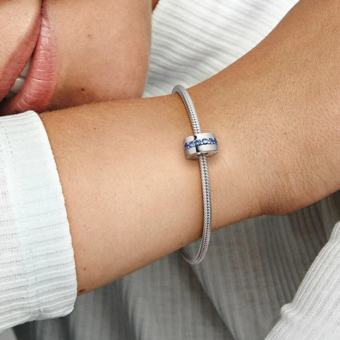 Pandora Charm Clip Éclat Bleu Colours | Femme Charms
