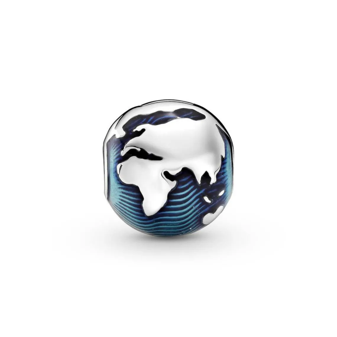 Pandora Charm Clip Globe Bleu Places | Femme Charms