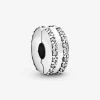 Pandora Charm Clip Moments Pavé Double Rang | Femme Charms