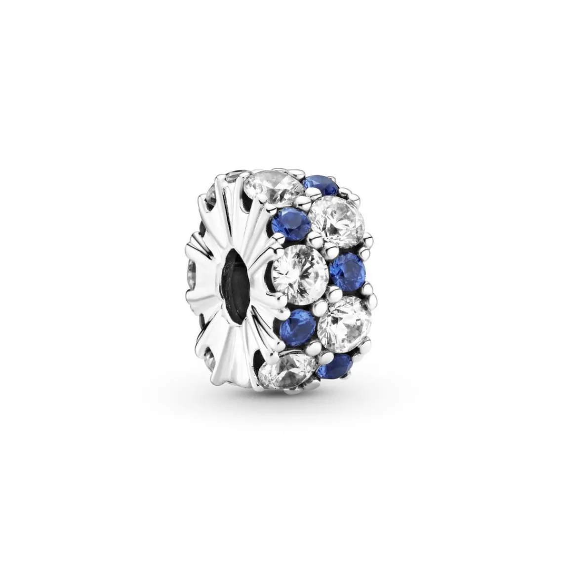 Pandora Charm Clip Scintillant Incolore & Bleu Timeless | Femme Charms