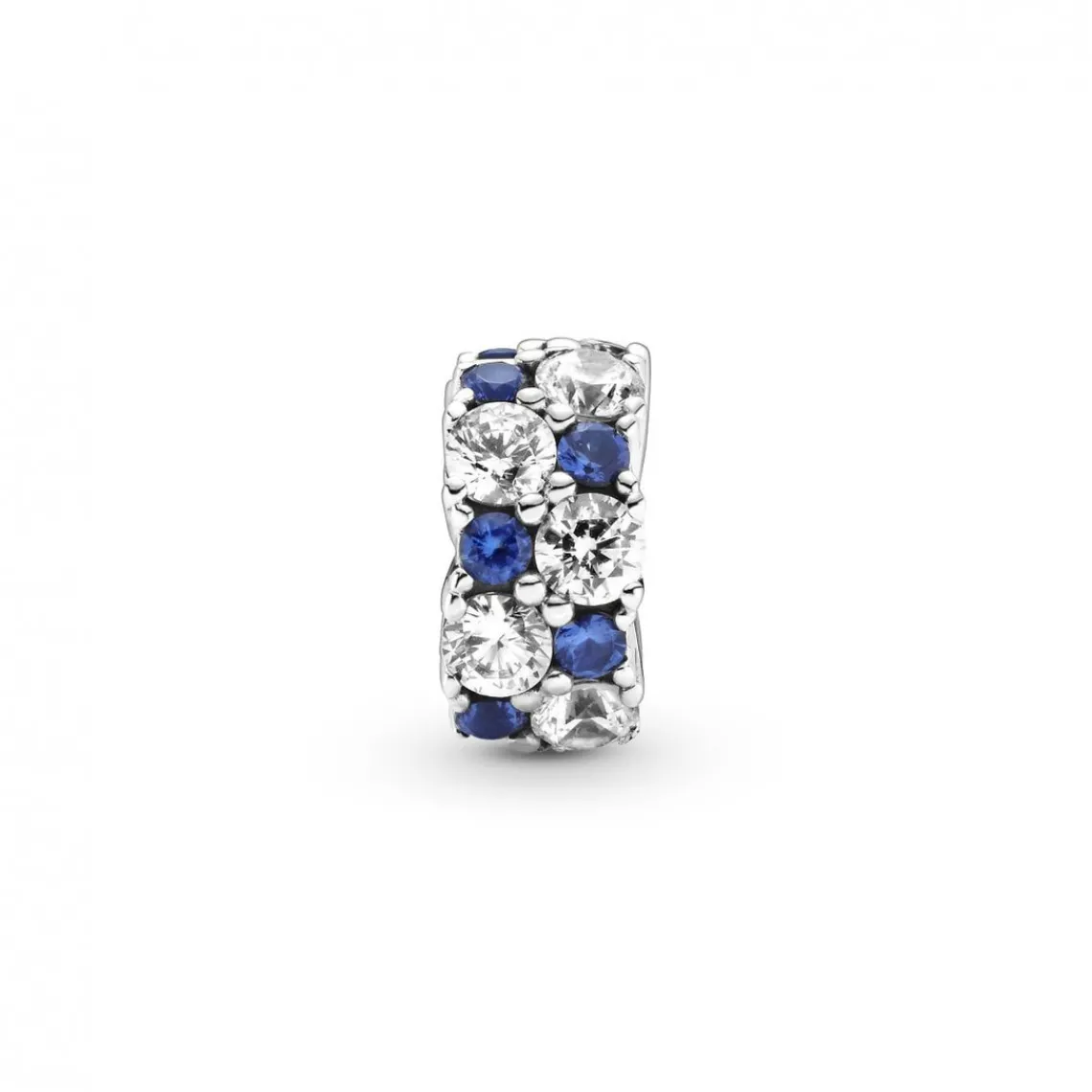 Pandora Charm Clip Scintillant Incolore & Bleu Timeless | Femme Charms