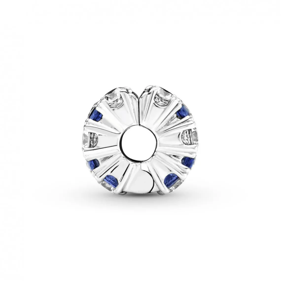 Pandora Charm Clip Scintillant Incolore & Bleu Timeless | Femme Charms