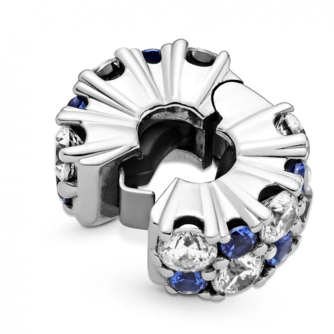Pandora Charm Clip Scintillant Incolore & Bleu Timeless | Femme Charms
