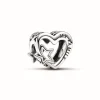 Pandora Charm Cœur Ajouré Famille avec Étoile | Femme Charms