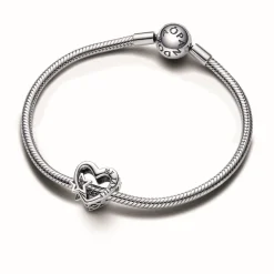 Pandora Charm Cœur Ajouré Famille avec Étoile | Femme Charms