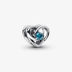 Pandora Charm Cœur Entrelacé et Pierres Bleu | Femme Charms