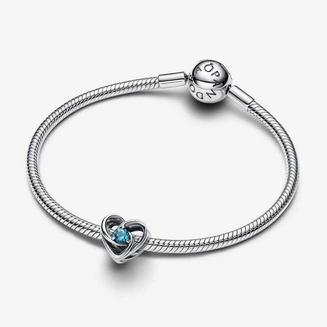 Pandora Charm Cœur Entrelacé et Pierres Bleu | Femme Charms