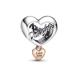 Pandora Charm Cœur Love You Daughter - Moments | Femme Charms