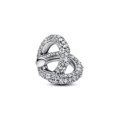 Pandora Charm Cœur Nœud de l'Infini Pavé | Femme Charms