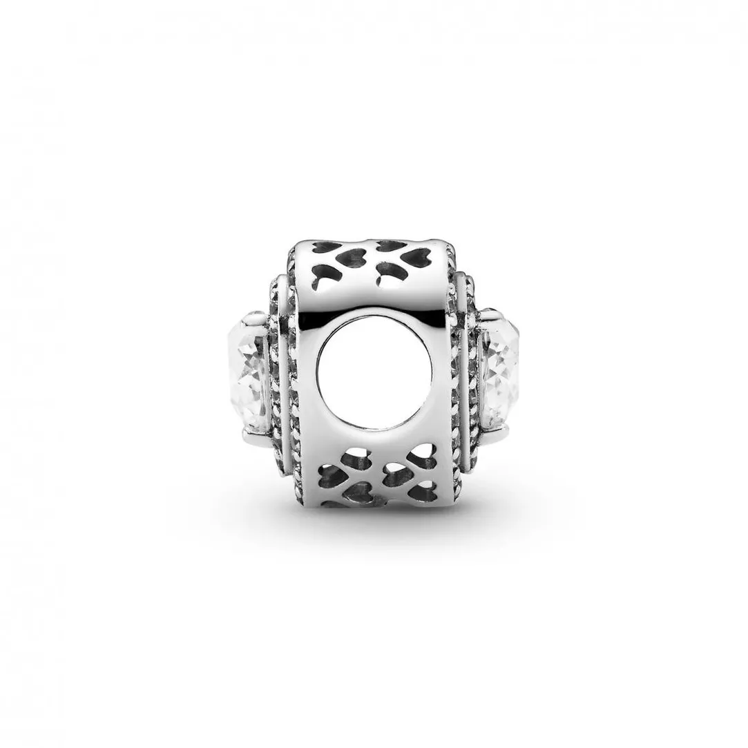 Pandora Charm Cœurs Nivelés Scintillant Timeless - Argent | Femme Charms