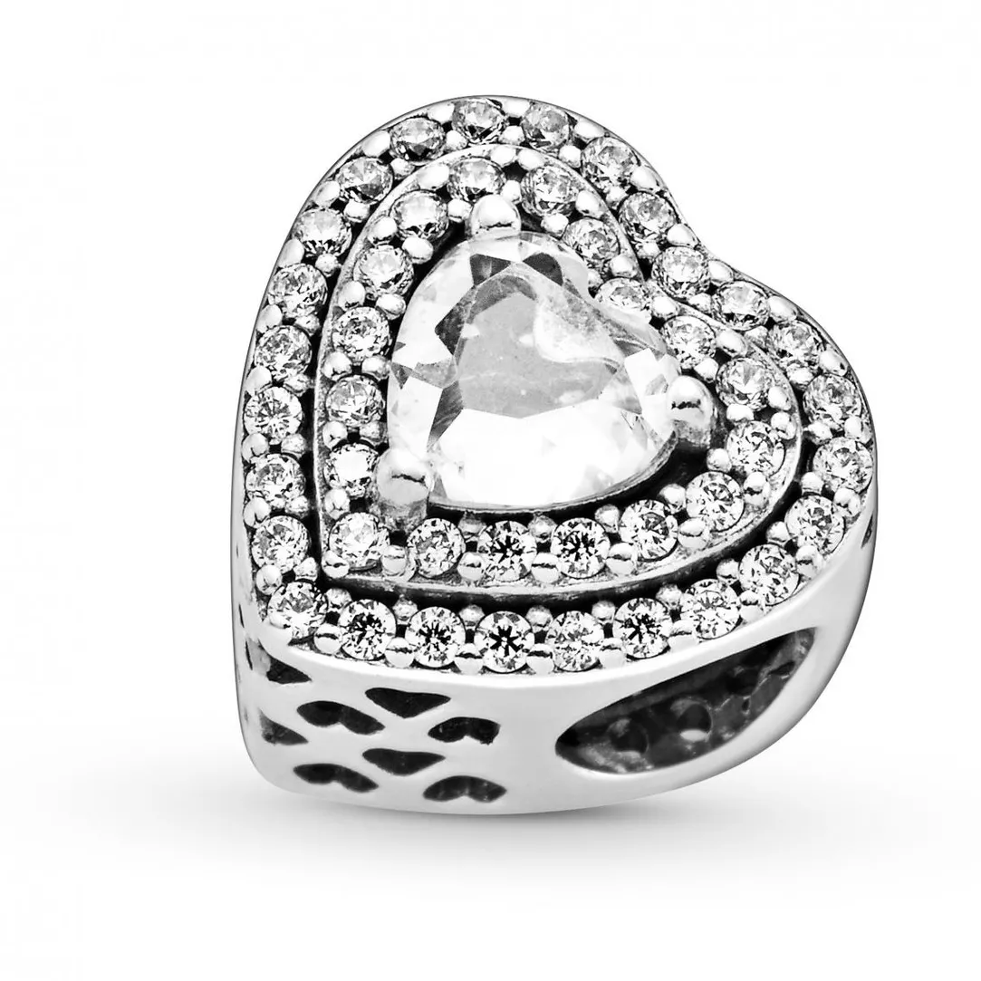Pandora Charm Cœurs Nivelés Scintillant Timeless - Argent | Femme Charms