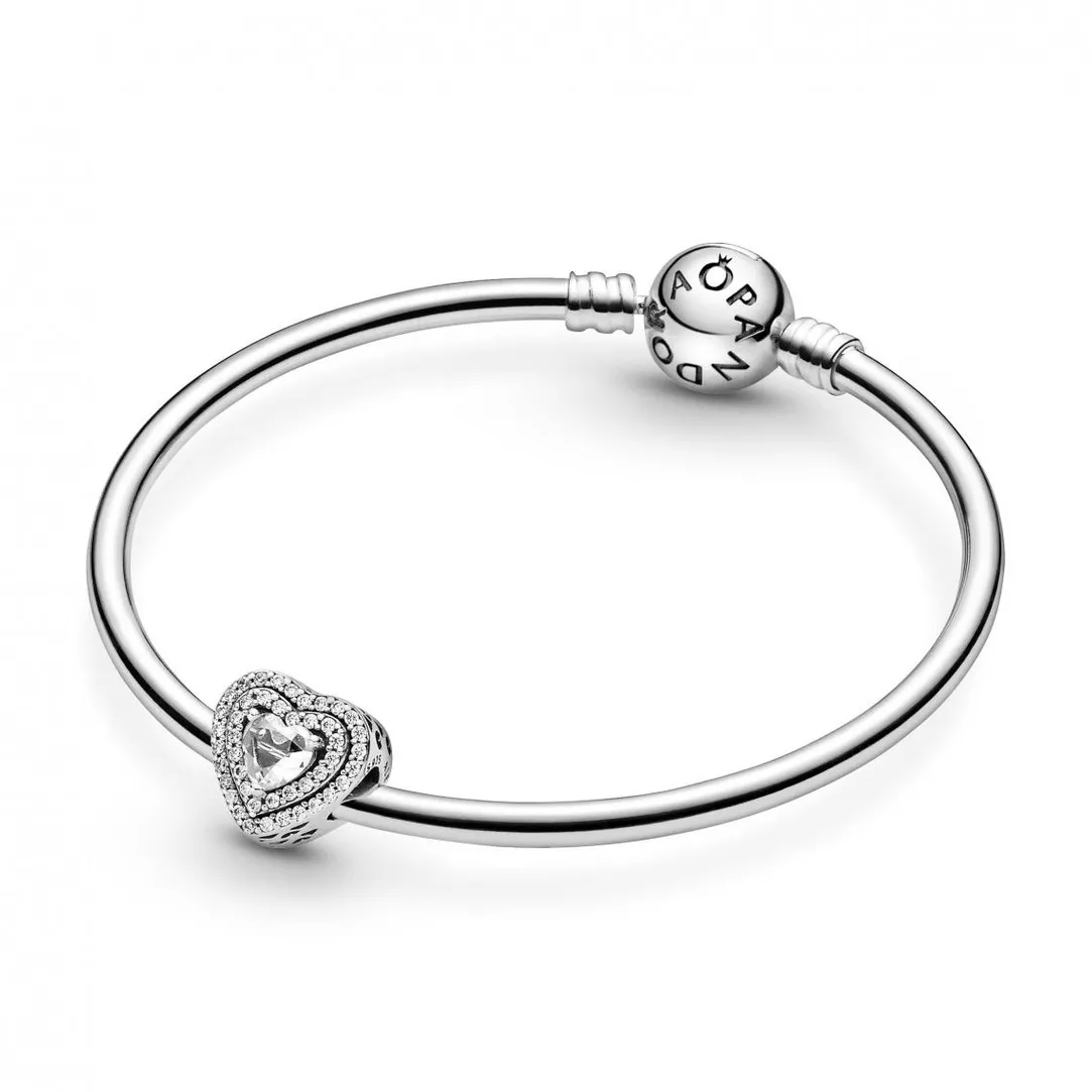 Pandora Charm Cœurs Nivelés Scintillant Timeless - Argent | Femme Charms