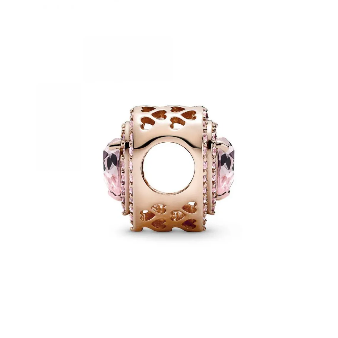 Pandora Charm Cœurs Nivelés Scintillant rose gold Timeless | Femme Charms