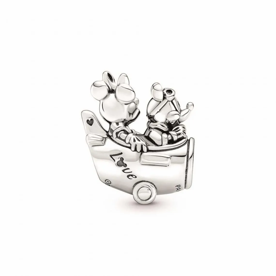 Pandora Charm Disney x Mickey et Minnie avion scintillant | Femme Charms