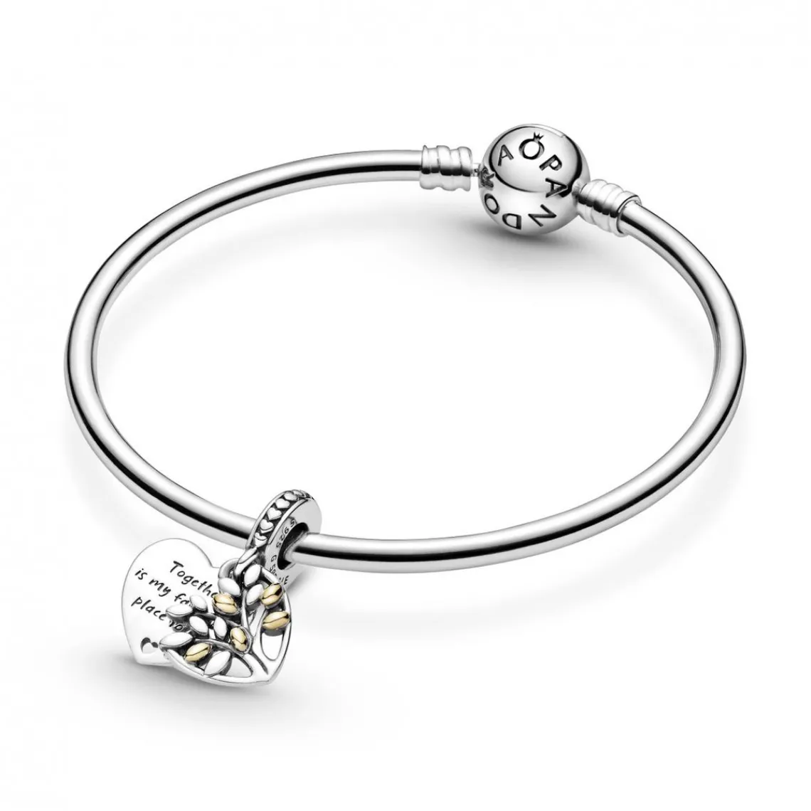 Pandora Charm Double Pendant Cœur Arbre de vie Bicolore People | Femme Charms