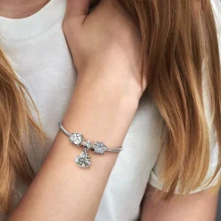 Pandora Charm Double Pendant Cœur Arbre de vie Bicolore People | Femme Charms