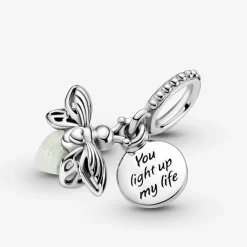 Pandora Charm Double Pendant Luciole Phosphorescente Passions | Femme Charms