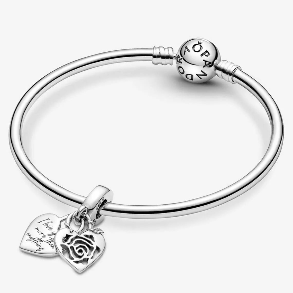 Pandora Charm double pendant Moments Cadenas & cœur | Femme Charms