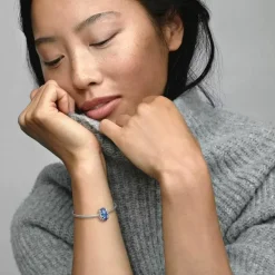 Pandora Charm en Verre de Murano Bleu Galaxie & Étoile Moments | Femme Charms
