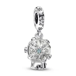 Pandora Charm Femme Pendant Boule à Neige et Flocon Moments | Femme Charms
