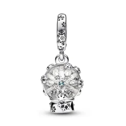 Pandora Charm Femme Pendant Boule à Neige et Flocon Moments | Femme Charms