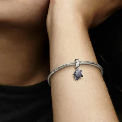 Pandora Charm Femme Pendant Murano Étoile Céleste et Galaxie Moments | Femme Charms