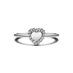 Pandora Charm Halo Cœur Gravable | Femme Bague