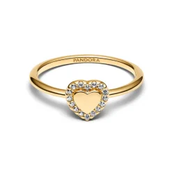 Pandora Charm Halo Cœur Gravable | Femme Bague
