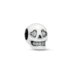 Pandora Charm Luminescent Tête de Mort Scintillante | Femme Charms