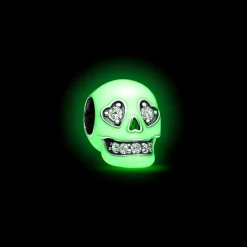 Pandora Charm Luminescent Tête de Mort Scintillante | Femme Charms