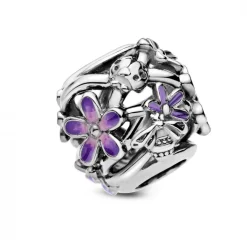Pandora Charm Marguerite Violette Ajouré Garden | Femme Charms