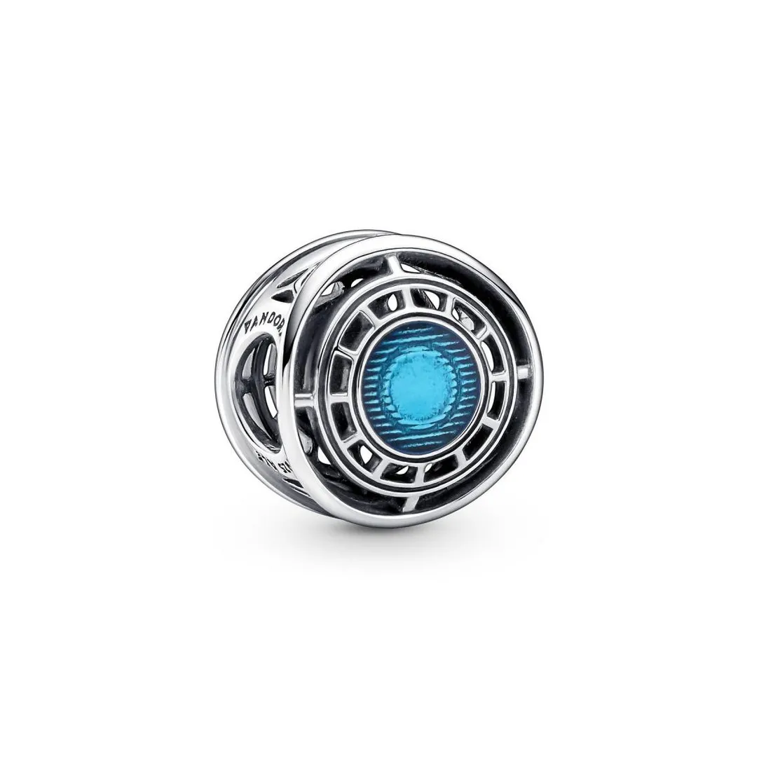 Pandora Charm Marvel x Reacteur arc bleu de Iron Man The Avengers | Femme Charms