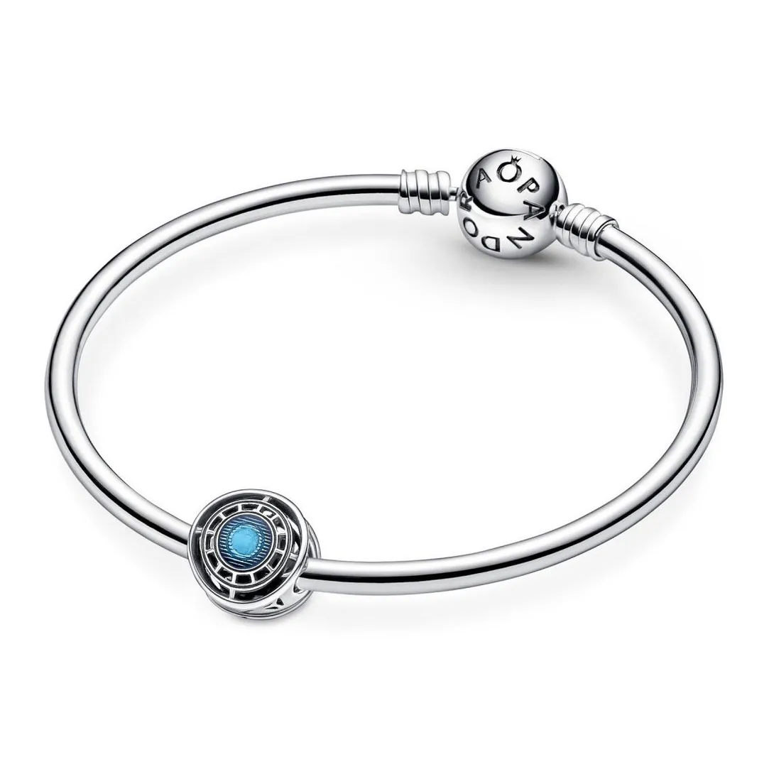 Pandora Charm Marvel x Reacteur arc bleu de Iron Man The Avengers | Femme Charms