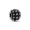 Pandora Charm Noir Rond Pavé Scintillant | Femme Charms