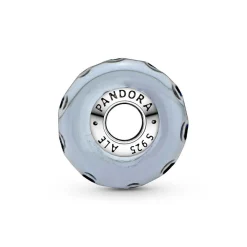 Pandora Charm Océan Verre de Murano Bleu Foncé Ondulé Colours | Femme Charms