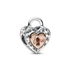 Pandora Charm - Bimatière Cadenas Cœur Séparable | Femme Charms