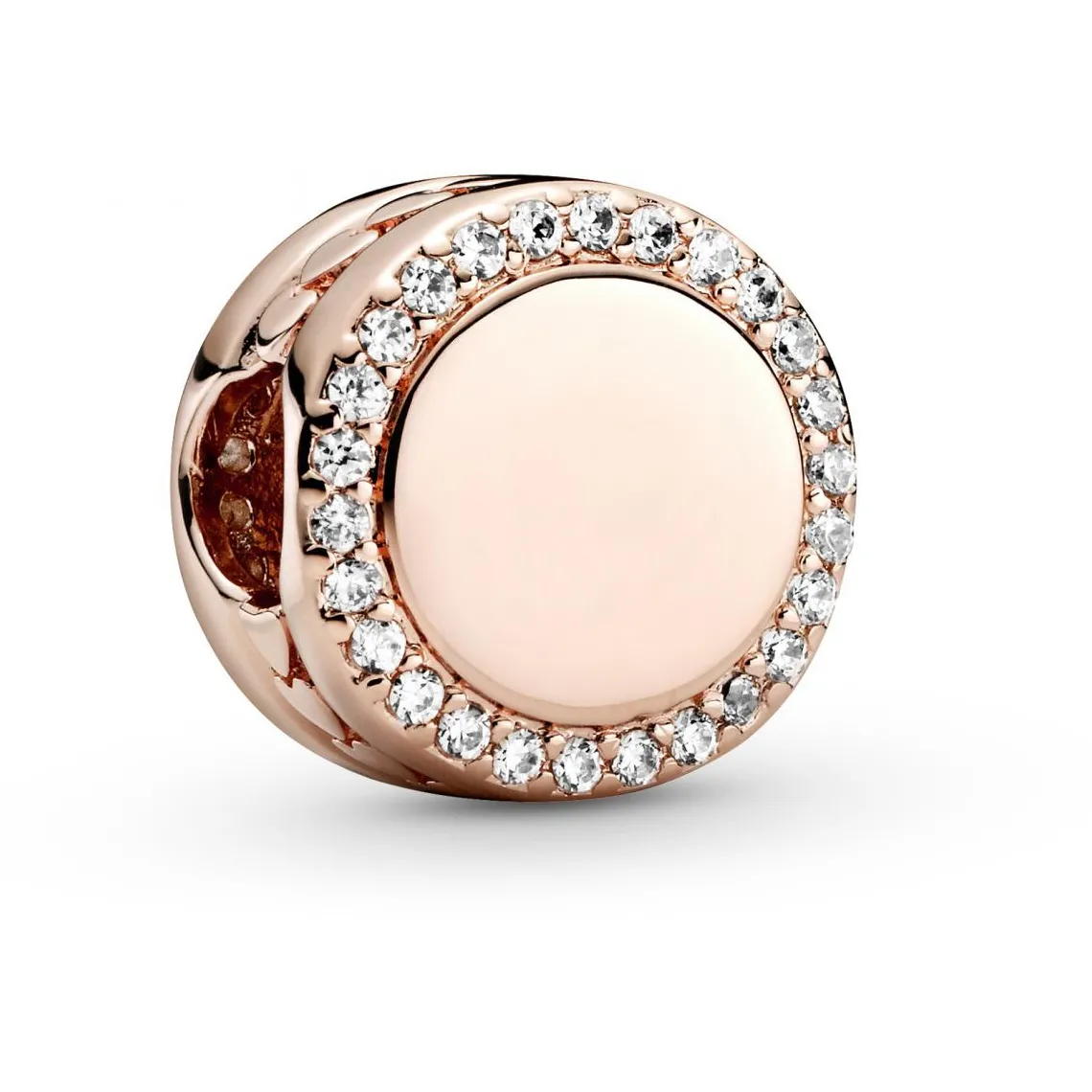 Pandora Charm 788747C01 - Rose à graver avec zircon cubique | Femme Charms