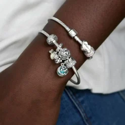 Pandora Charm 791817CZ - Charm Clip Élégance Brillante Femme Argent 925/1000ᵉ | Femme Charms