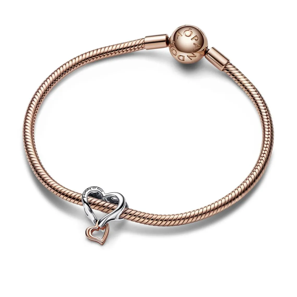 Pandora Charm Moments - Cœur de l’Infini Ajouré Bimatière | Femme Charms