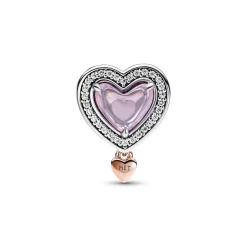 Pandora Charm Moments - Cœur et Mum Ajouré Bimatière | Femme Charms
