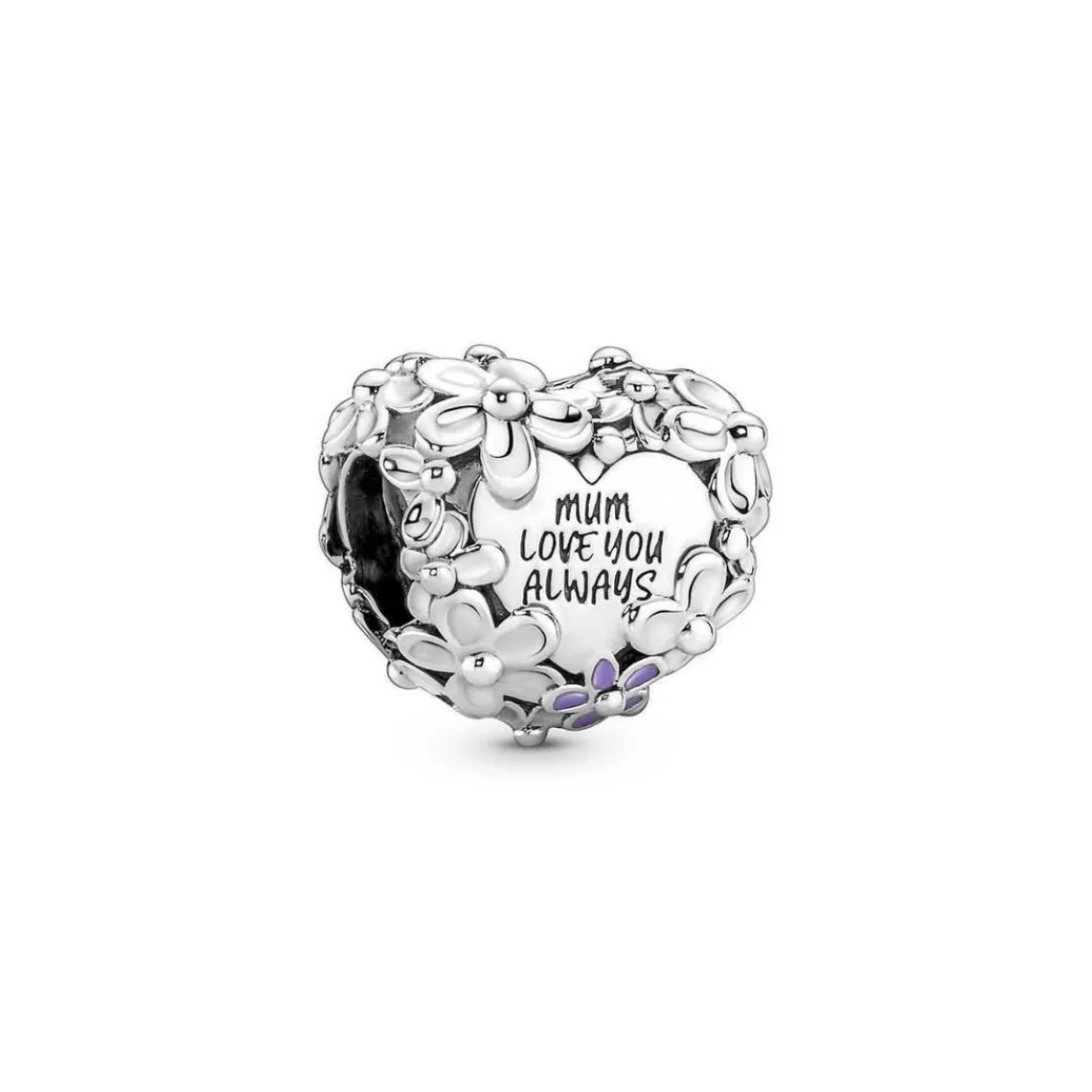 Pandora Charm Moments - Cœur Mum Marguerites | Femme Charms
